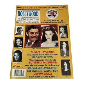 Vtg‎ 1989 Hollywood Studio Magazine Then&Now GONE WITH THE WIND 50TH ANNIVERSARY
